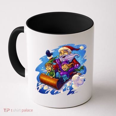 Santa Sleigh Coffee Mug