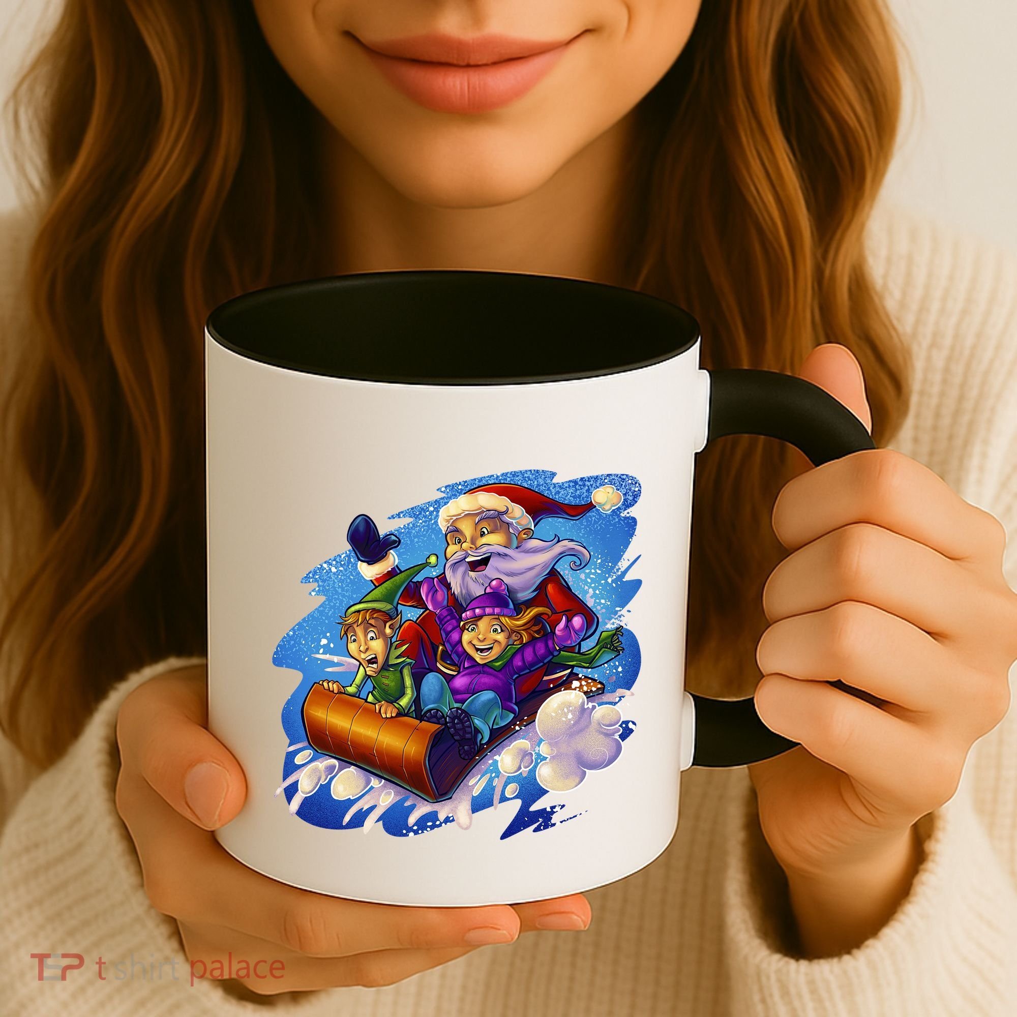 Santa Sleigh Coffee Mug