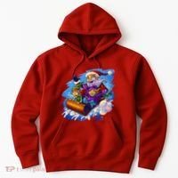 Santa Sleigh Hoodie thumb 0