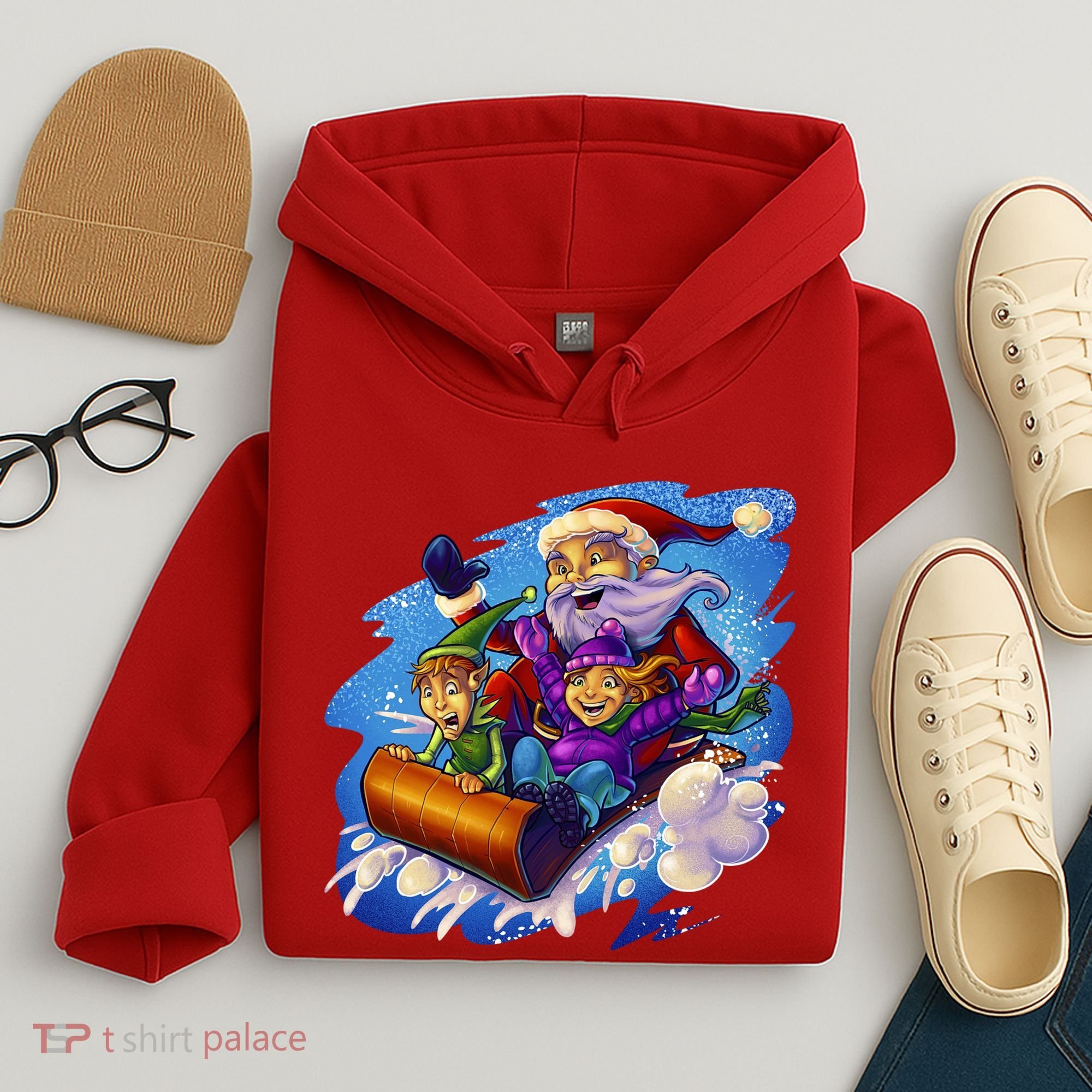 Santa Sleigh Hoodie