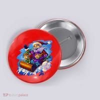 Santa Sleigh Button thumb 0