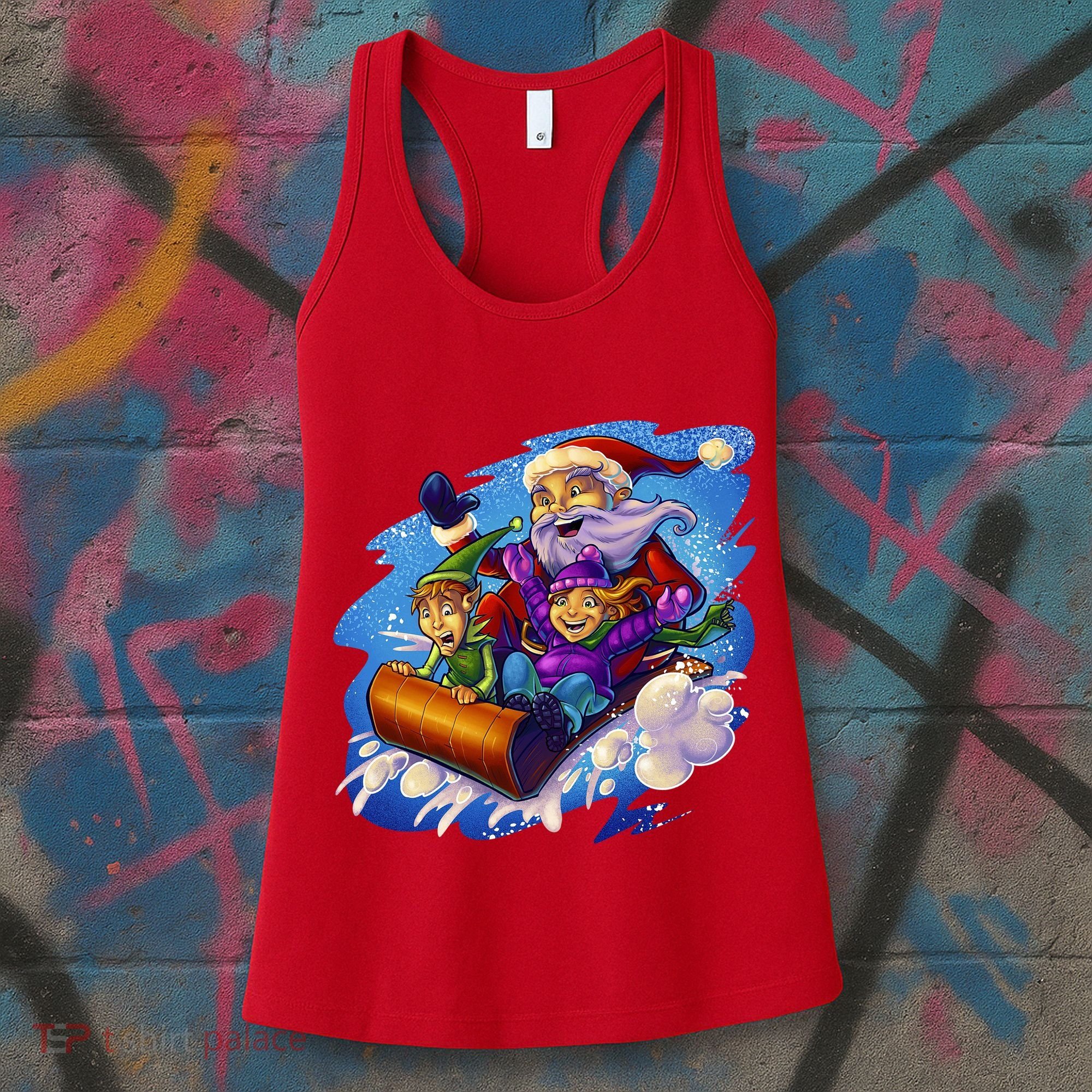 Santa Sleigh Women's Tank Top