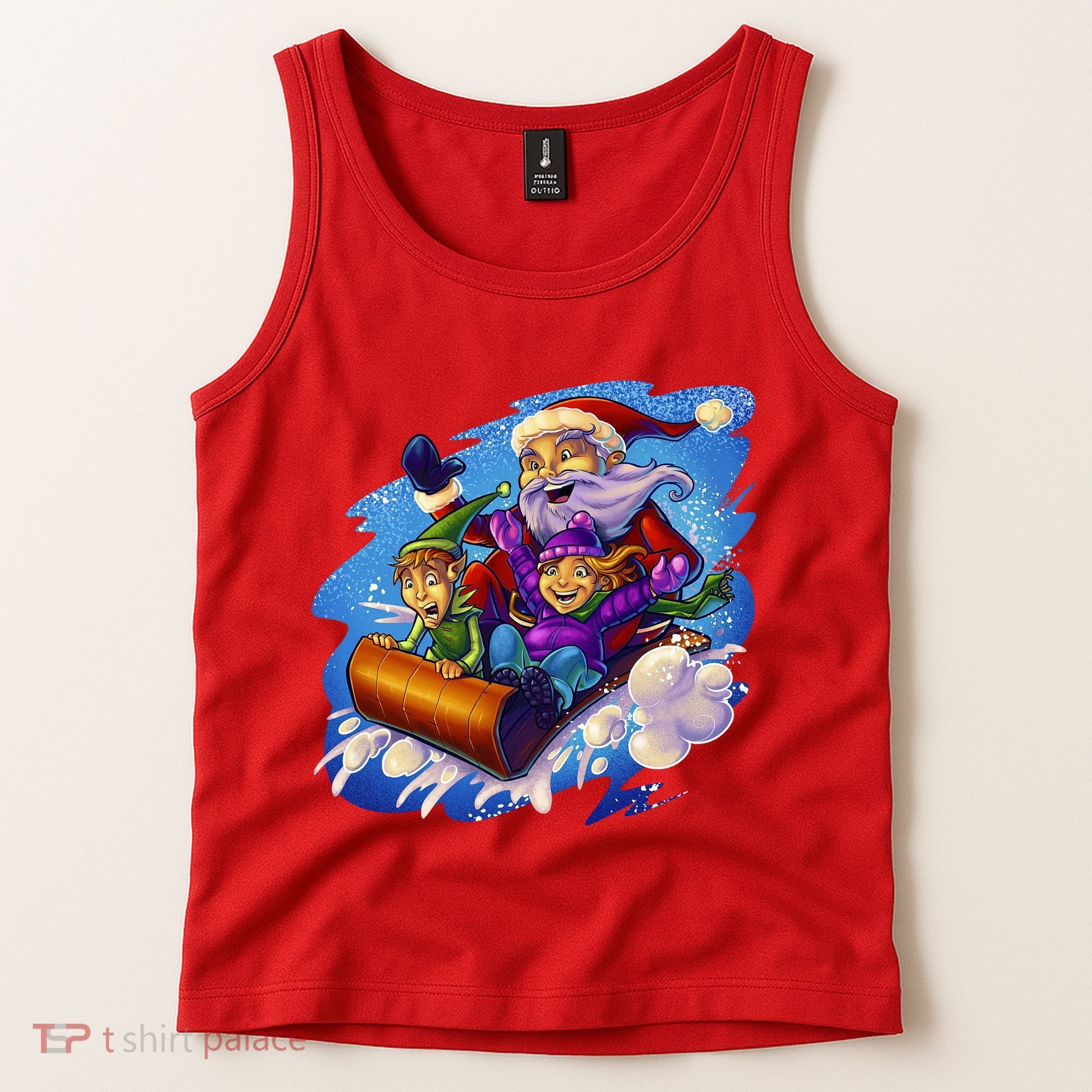 Santa Sleigh Tank Top