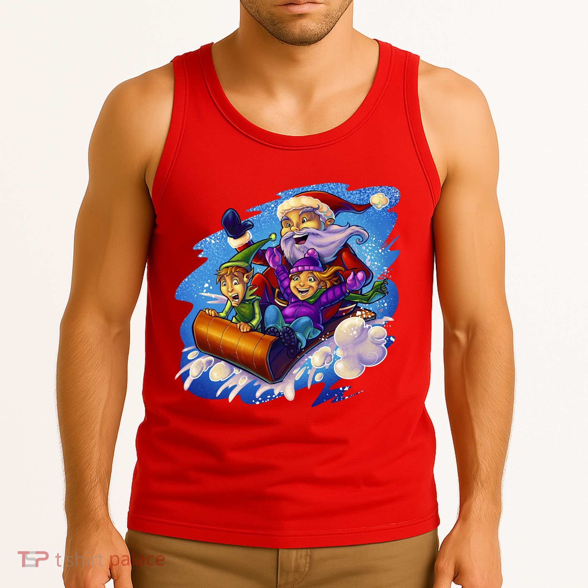 Santa Sleigh Tank Top