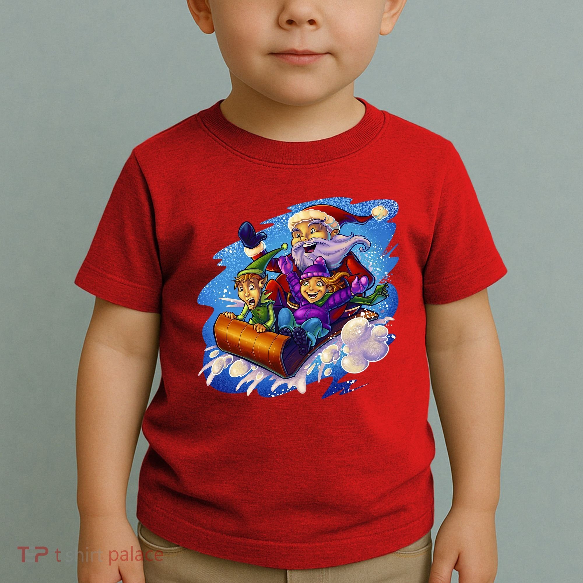 Santa Sleigh Toddler T-Shirt