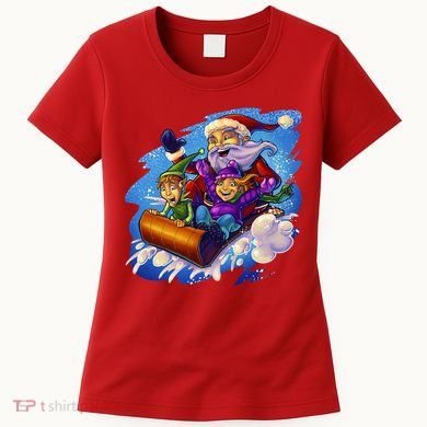 Santa Sleigh Women's T-Shirt