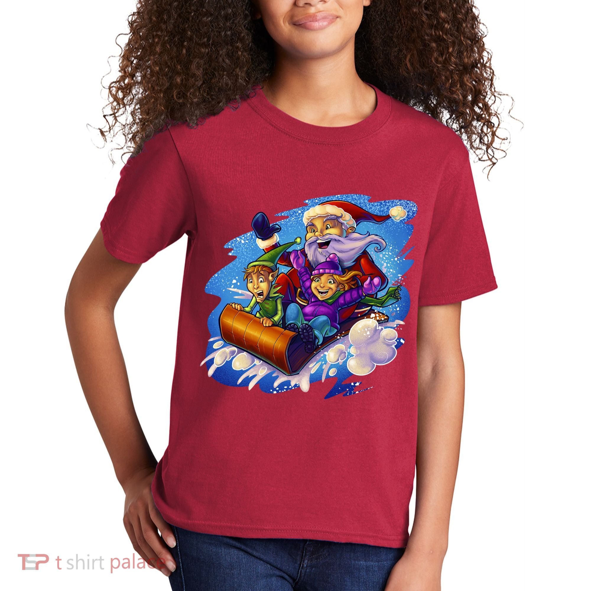 Santa Sleigh Kids T-Shirt