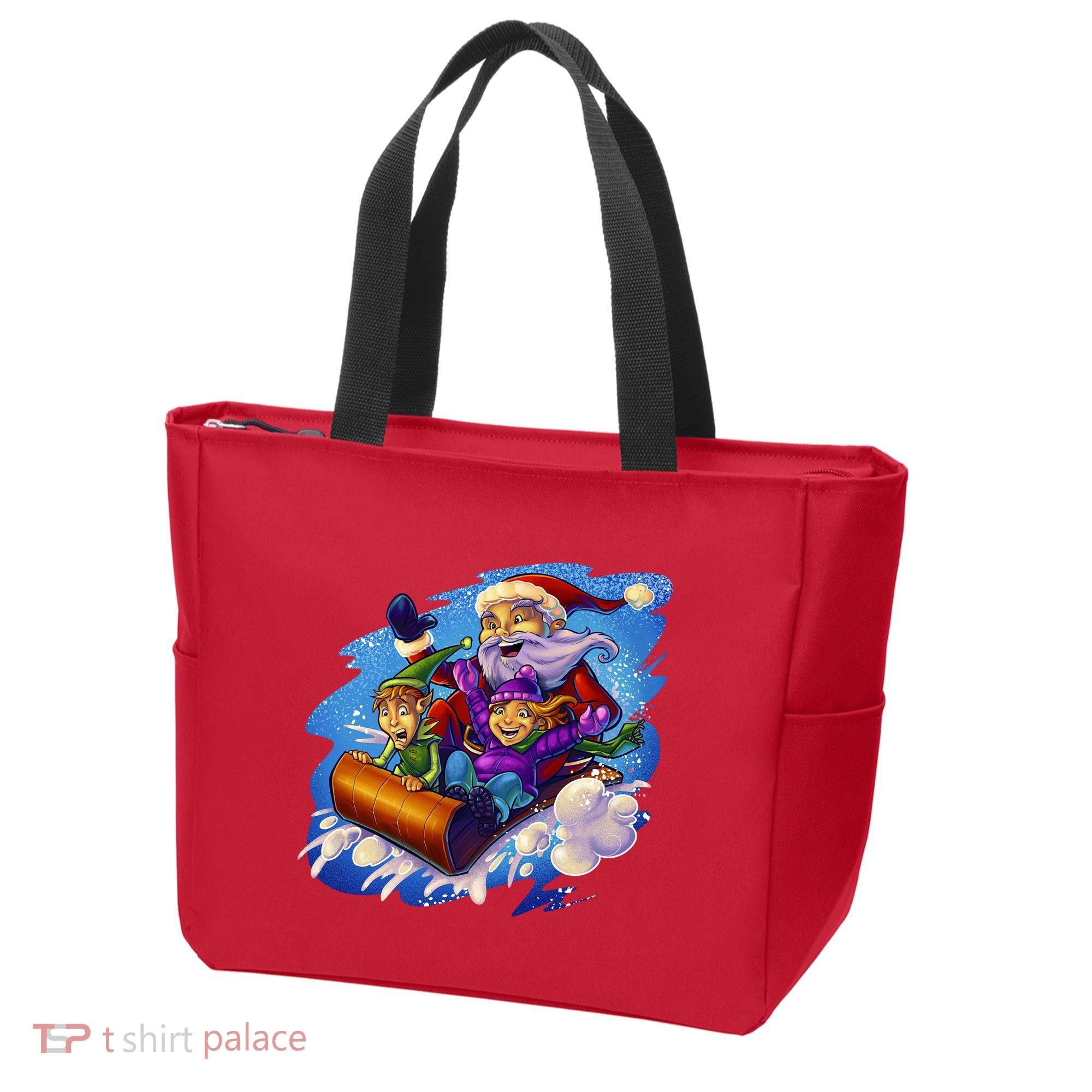 Santa Sleigh Tote Bag