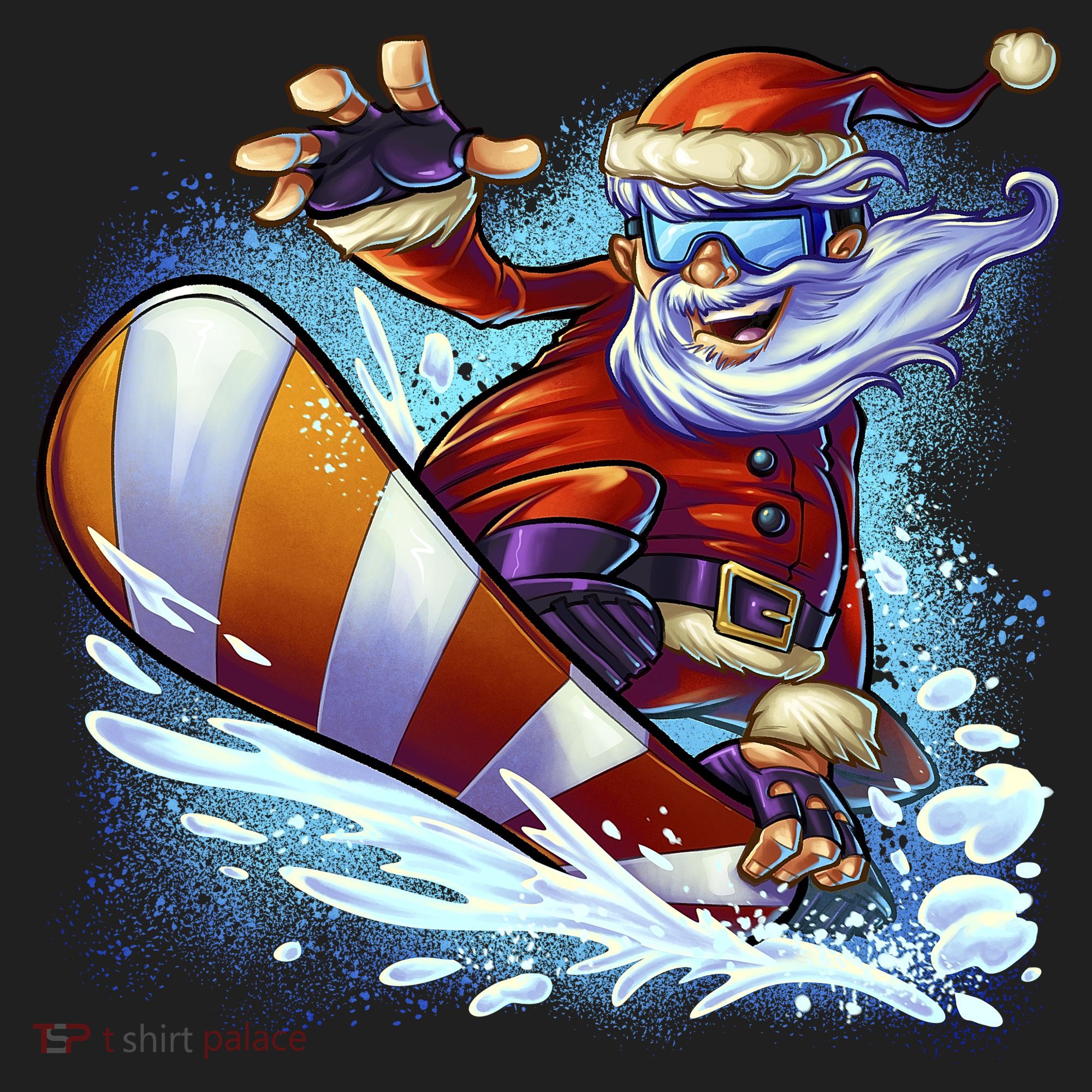 Santa Snowboard Women's Sweatshirt