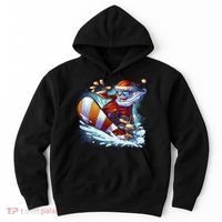 Santa Snowboard Hoodie thumb 0