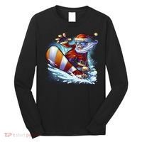 Santa Snowboard Long Sleeve Shirt thumb 0