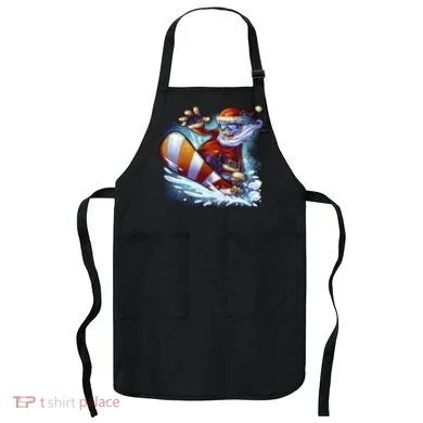Santa Snowboard Apron