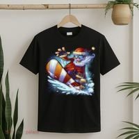 Santa Snowboard T-Shirt thumb 2