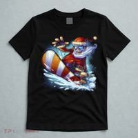 Santa Snowboard T-Shirt thumb 5