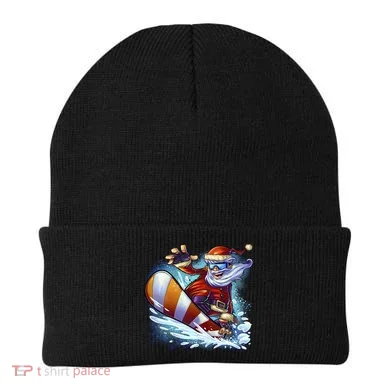 Santa Snowboard Beanie