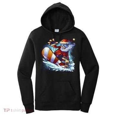 Santa Snowboard Women's Hoodie
