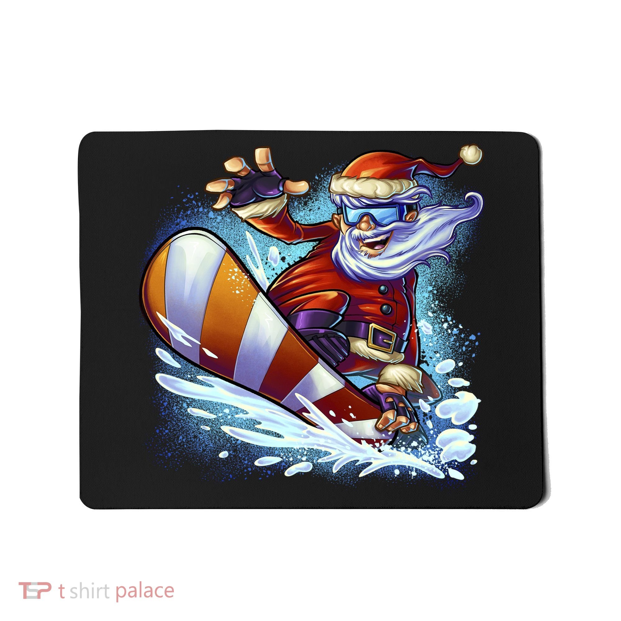 Santa Snowboard Mousepad