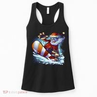 Santa Snowboard Women's Tank Top thumb 0