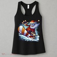 Santa Snowboard Women's Tank Top thumb 3