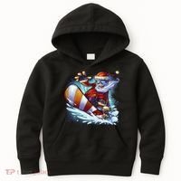Santa Snowboard Kids Hoodie thumb 0