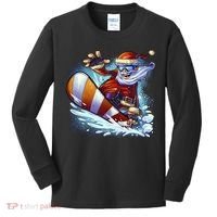 Santa Snowboard Kids Long Sleeve Shirt thumb 0