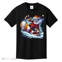 Santa Snowboard Kids T-Shirt thumb 0