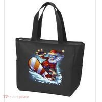 Santa Snowboard Tote Bag thumb 3