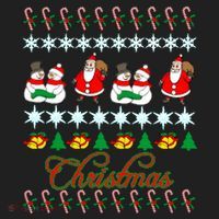 Santa Snowman Ugly Christmas Sweater Women's Sweatshirt thumb 2