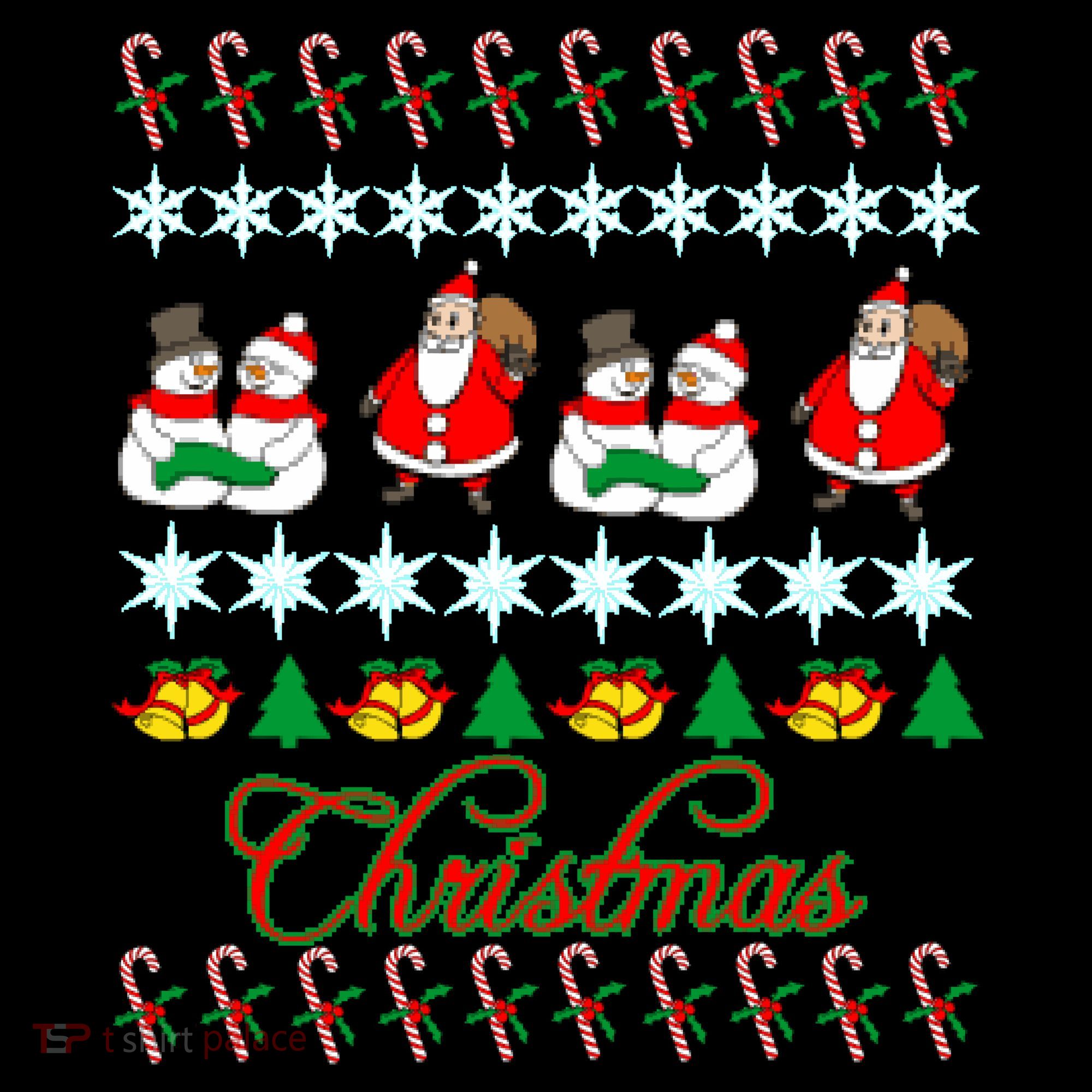 Santa Snowman Ugly Christmas Sweater Hoodie