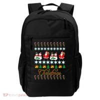Santa Snowman Ugly Christmas Sweater Backpack thumb 0