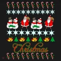 Santa Snowman Ugly Christmas Sweater Visor thumb 3
