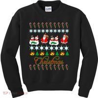 Santa Snowman Ugly Christmas Sweater Kids Sweatshirt thumb 0