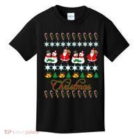 Santa Snowman Ugly Christmas Sweater Kids T-Shirt thumb 0
