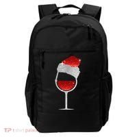 Santa Sparkly Wine Glass Backpack thumb 0