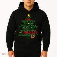 Santa Squeezes Down The Chimney Hoodie thumb 2