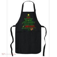 Santa Squeezes Down The Chimney Apron thumb 0