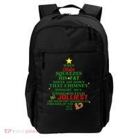 Santa Squeezes Down The Chimney Backpack thumb 0