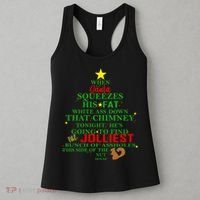 Santa Squeezes Down The Chimney Women's Tank Top thumb 3