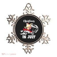 Santa Surfing Christmas In July Ornament thumb 0