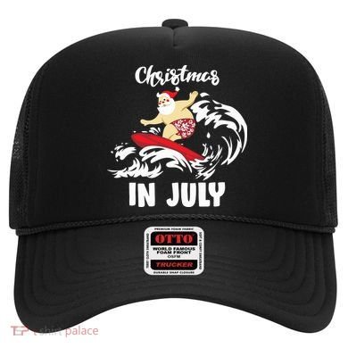 Santa Surfing Christmas In July Hat