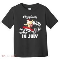 Santa Surfing Christmas In July Toddler T-Shirt thumb 0