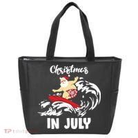 Santa Surfing Christmas In July Tote Bag thumb 0