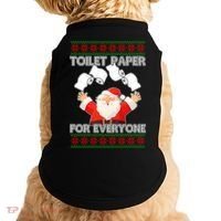 Santa Toilet Paper For Everyone Ugly Christmas Sweater Doggie Tank thumb 0