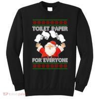 Santa Toilet Paper For Everyone Ugly Christmas Sweater Sweatshirt thumb 0