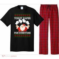 Santa Toilet Paper For Everyone Ugly Christmas Sweater Pajama Set thumb 0