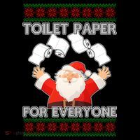 Santa Toilet Paper For Everyone Ugly Christmas Sweater Women's Hoodie thumb 2