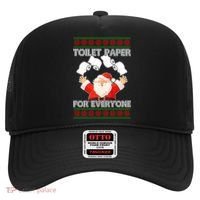 Santa Toilet Paper For Everyone Ugly Christmas Sweater Hat thumb 0