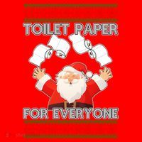 Santa Toilet Paper For Everyone Ugly Christmas Sweater Santa Hat thumb 1