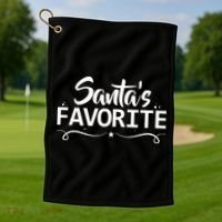 Santa's Favorite Golf Towel thumb 1