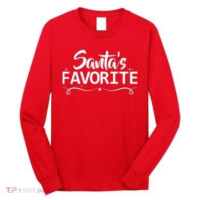 Santa's Favorite Long Sleeve Shirt